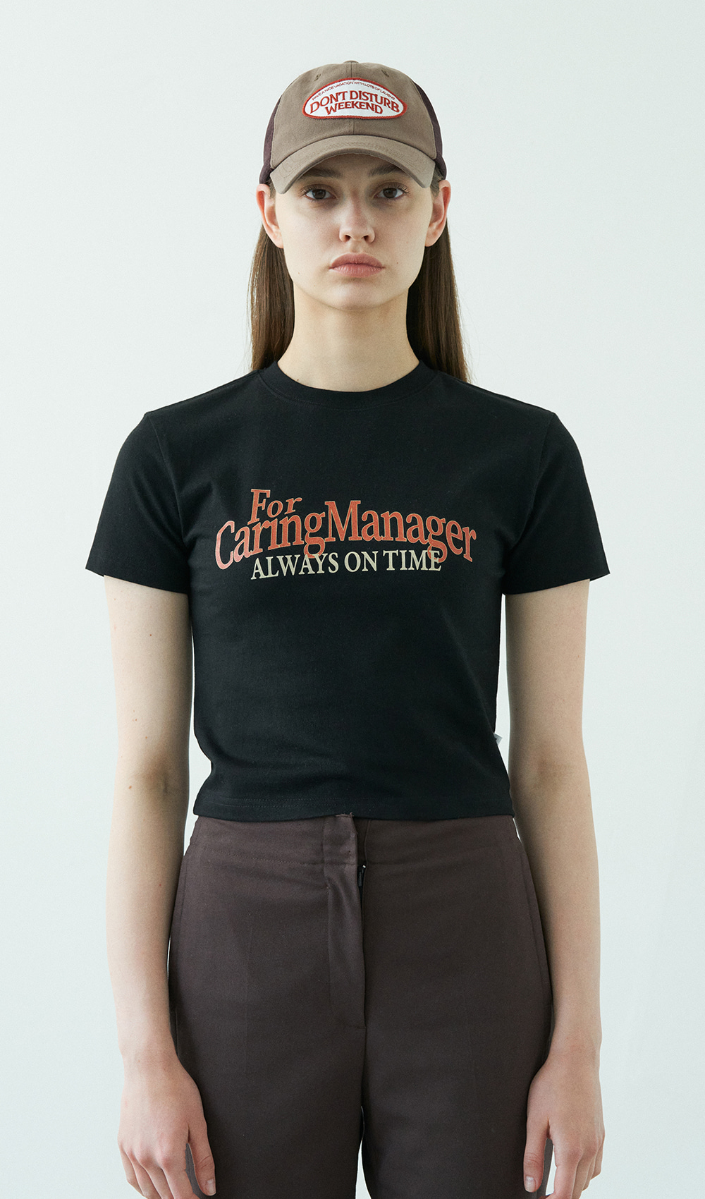 MILLO ARCHIVE [Women] 케어링 아치 티셔츠 [블랙]